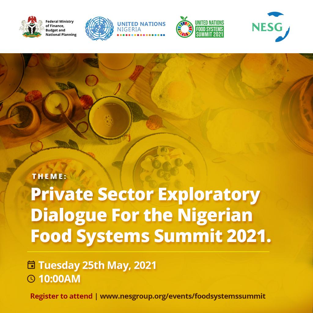 Private Sector Exploratory Dialogue For the Nigerian Food Systems Summit 2021, The Nigerian Economic Summit Group, The NESG, think-tank, think, tank, nigeria, policy, nesg, africa, number one think in africa, best think in nigeria, the best think tank in africa, top 10 think tanks in nigeria, think tank nigeria, economy, business, PPD, public, private, dialogue, Nigeria, Nigeria PPD, NIGERIA, PPD